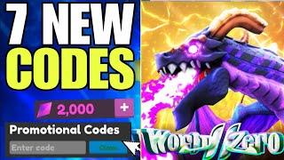 AUGUST CODES️WORLD ZERO CODES 2024 | ROBLOX WORLD ZERO CODES 2024 | CODE WORLD ZERO