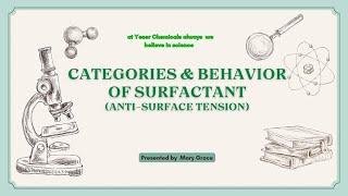 Understanding the 4 Main Types of Surfactants for Personal Care & Cleaning Products