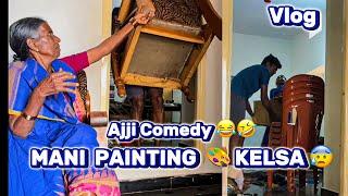 Painting Kelsa(Behind the Scenes) || #kannadacomedy #ajjicomedy #familyvlog #familyfun #funtimes