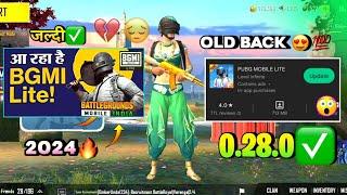 Pubg Lite Old 0.28.0 New Update 2024 | BGMI Lite | Pubg Lite 0.28.0 Old Back Update 2024 