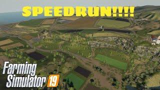 Farming Simulator 19 | Speedrun| How Fast Can We Own The Map?