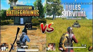 PUBG Mobile VS Rules OF Survival  Vergleich. Welches ist das Beste?