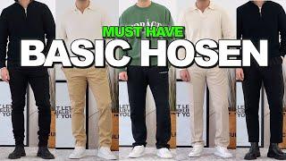 BASIC HOSEN für Männer | Diese Hosen solltest du im Kleiderschrank haben | Kosta Williams