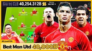 Cầm 40.000 Tỷ ILF Xây Dựng Top Đội Hình Manchester United KHỦNG NHẤT FC ONLINE: CR7, ROONEY, TEVEZ