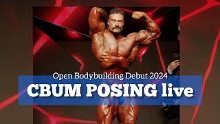 CBUM POSING live - Open Bodybuilding debut at Prague Pro 2024