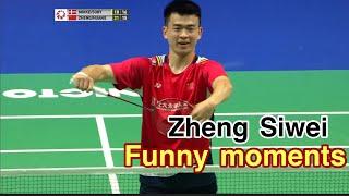 Zheng Siwei 郑思维 too funny or too serious??? | Badminton funny moments