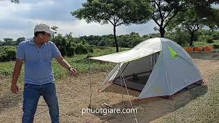 lều Trekking Dome 4 người chống mưa chống gió cực kỳ tốt