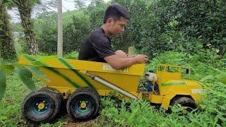 dump truck, offroad, volvo a30g | rc action homemade