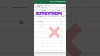 Multiple Merge Across in Excel‼️#exceltutorial #shorts
