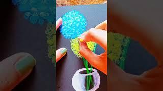 cotton buds painting hacks  #flowers #painting #hacks #easy #creative #satisfying #shorts