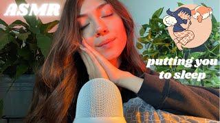 ASMR putting you to sleep  personal attention & relaxing hand movements