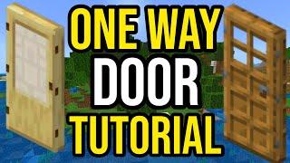 How To Make A ONE WAY DOOR In Minecraft