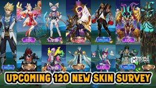 UPCOMING 120 NEW SKIN SURVEY | MOBILE LEGENDS