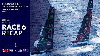 Louis Vuitton 37th America's Cup Race 6 Recap | INEOS Britannia vs Emirates Team New Zealand