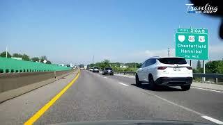 Relaxing Afternoon Drive Thru St. Louis, Missouri | Real-Time City Tour in 4K