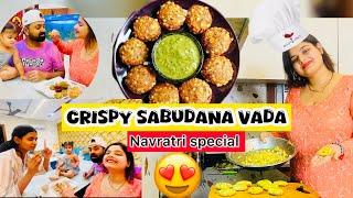 Crispy Sabudana Vada बनाया सबको इतना पसंद आया‍| Navratri Special Recipe | Akanksha Anup Vlogs