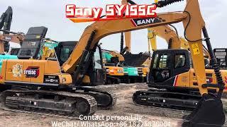 Used Sany SY155 for sale in China. 15 tons. Good quality and great price. Contact me for details