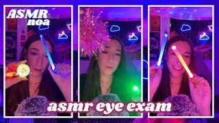 relaxing eye exam asmr: fall asleep to calming visuals & sounds