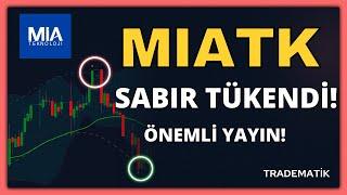 Mia Teknoloji SABIR TÜKENDİ!! – Miatk Teknik Analiz - Miatk hisse - Miatk  #miatk MİATEK