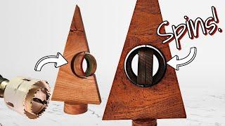 How to Create Stunning Hole Saw Ornaments | Christmas Woodworking Project