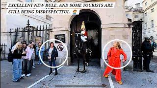 "Get out!" 3x The King's Guard Showed 2 Disrespectful Tourists Who's Boss at Horse Guards in London