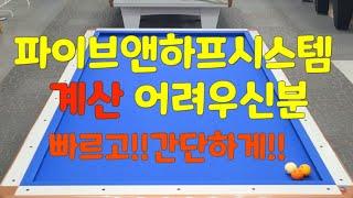 10포인트의 놀라운 사실(3뱅크를 계산하기 싫으신분들 필수시청!!너무쉽고 허공의 떠있는 공도 바로 찾아서 칠수 있는방법 3구 4구 당구유튜버 수호신당구 billiards