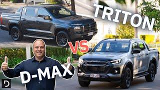 Should I Buy A 2024 Mitsubishi Triton GSR Or An Isuzu D-Max X-Terrain? | Drive.com.au