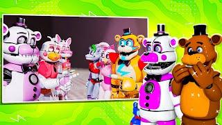 Freddy and Funtime Freddy REACT to the GLAMROCKS Meeting EVERYONE?!