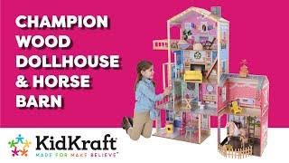 Champion Dollhouse & Horse Barn I KidKraft Wooden Dollhouses