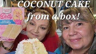 Making a Box Coconut Cake Look Better.