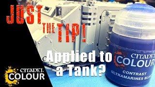 Citadel Colour Contrast Just the Tip! applied to a Tank