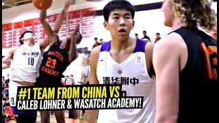 #1 Team From China GETS HEATED vs Wasatch Academy!! Defender Gets HIT IN Face & Then DUNKED ON!