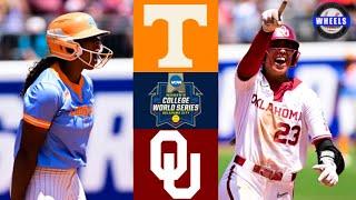 #4 Tennessee vs #1 Oklahoma Highlights | WCWS Winners Bracket | 2023 College Softball Highlights