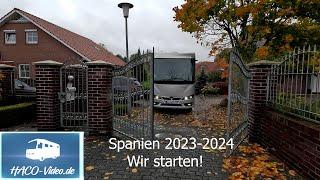 Für 5 Monate geht es in die Sonne! Die ersten Etappen. Bis April 2024 bleiben wir in Spanien.