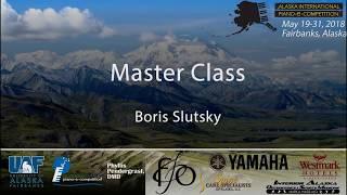 Masterclass with Boris Slutsky, Alaska International Piano-e-Competition 2018