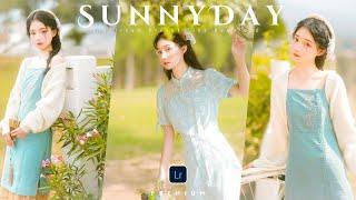 PREMIUM Lightroom Preset: Sunny Day preset editing tutorial | FREE download preset DNG & XMP files