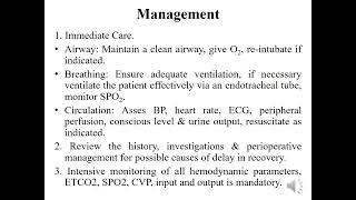 Delayed Recovery from Anaesthesia #anesthesiology #anesthesia