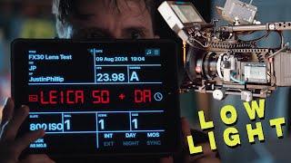 Sony FX30 Low light Test | Metabones Speed booster & Leica lens