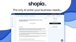 ShopiaAI Lifetime Deal | AI Content Writer, Scheduler & SEO Assistant