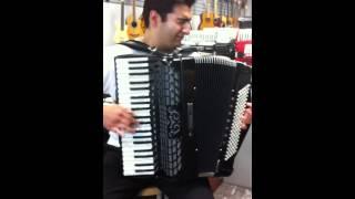 Accordionist At Caringi Accordion House Toronto Canada, outstanding Young Talent