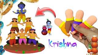 HOW TO MAKE KRISHNA JANMASHTAMI SPECIAL  MAKHANA CHOR KRISHNA WITH FRIENDS  #krishnajanmashtami