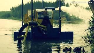 Земснаряд-амфибия-экскаватор. Производство спецтехники.The dredger amphibious excavator