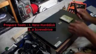 Replace hdd hp compact 8710w