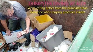 DUMPSTER DIVERS ARE EATING BETTER THAN AMERICANS WHO PAY FOR TTHEIR GROCERIES INSIDE!  FREE EGGS!