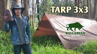 REFUGIOS  Con un TARP 3x3 - Bull Green