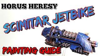 Horus Heresy Scimitar Jetbike: Night Lords Painting Guide