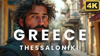 4K Greece - Thessaloniki - SO BEAUTIFUL Walking Tour!