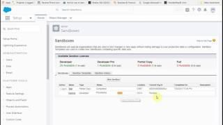Salesforce Lightning: Steps for Creating Sandbox for Testing and Training