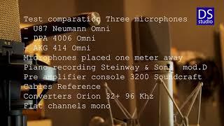 Test mono comparation Three microphones