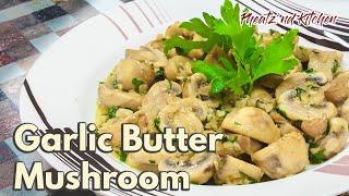 5 minutes! How to Make Garlic Butter Mushroom! Easy and Delicious! Healthy Recipe! Budget Recipe!